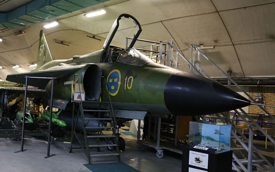 Viggen &auml;r ett stridsflygplan konstruerat och byggt av Saab AB